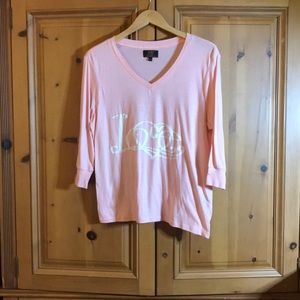 ABS Allen Schwartz Denim Collection T-shirt NWOT